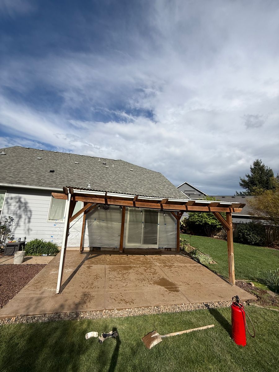 Patio Design & Installation for C&A Concrete Construction in Salem, OR