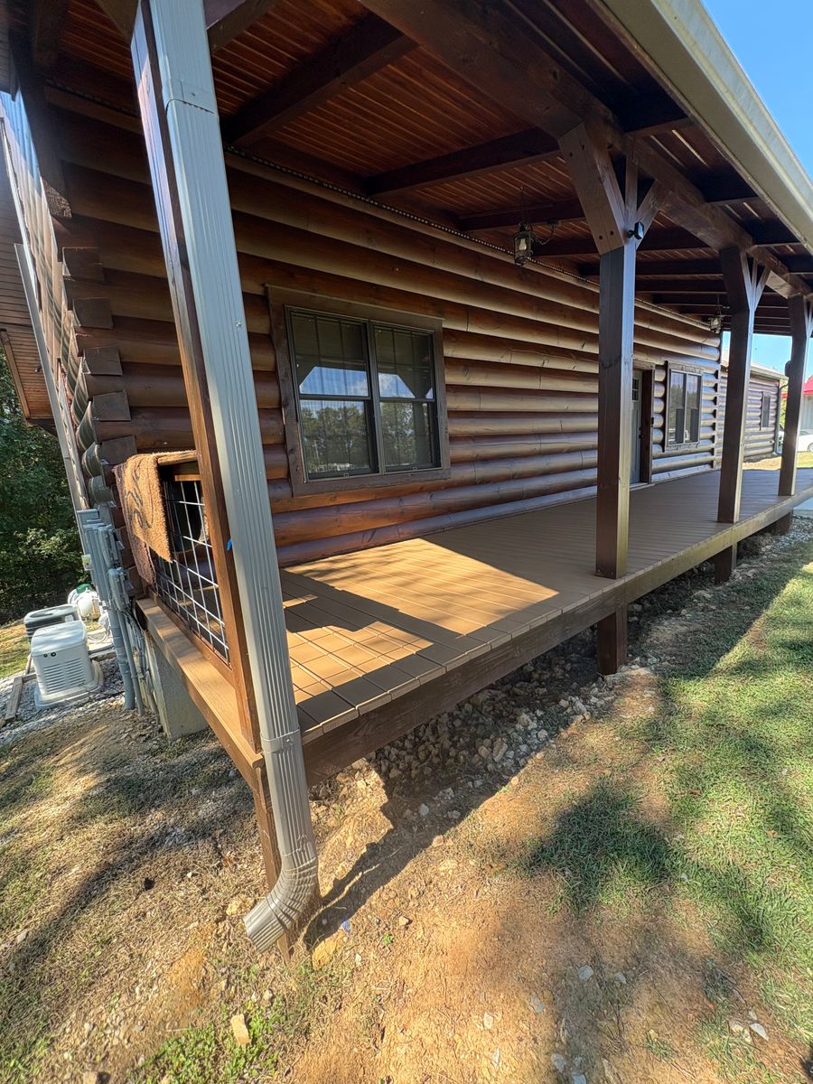 Log Home Staining for NXT Generation Painting in Cookeville, TN