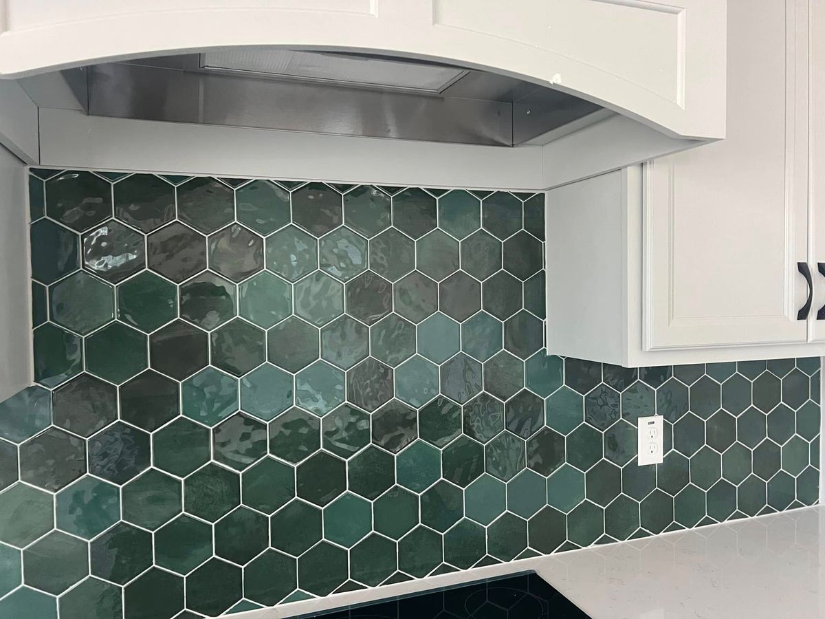 Kitchen Backsplash Installation for Novo Tile Co. in Lillington, NC
