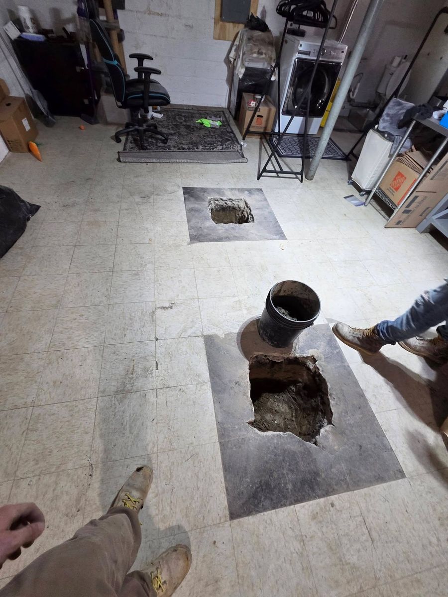 Sump Pump Install for Christy's Waterproofing in Kent, OH