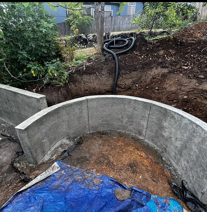 Retaining Wall Construction for Olmedo Bros Concrete LLC in McMinnville, OR
