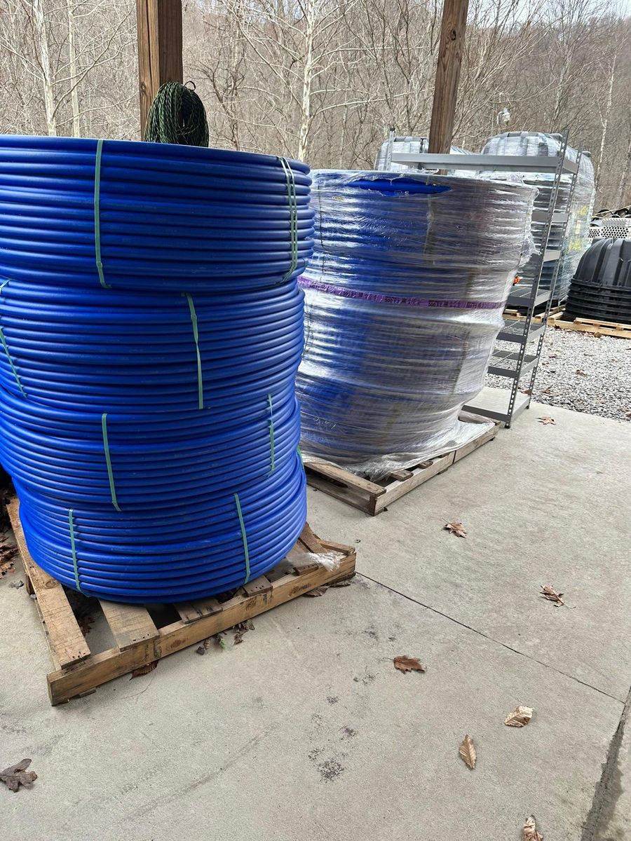 Sale of hdpe waterline for SNL AERATION in Pecks Mill,,  WV