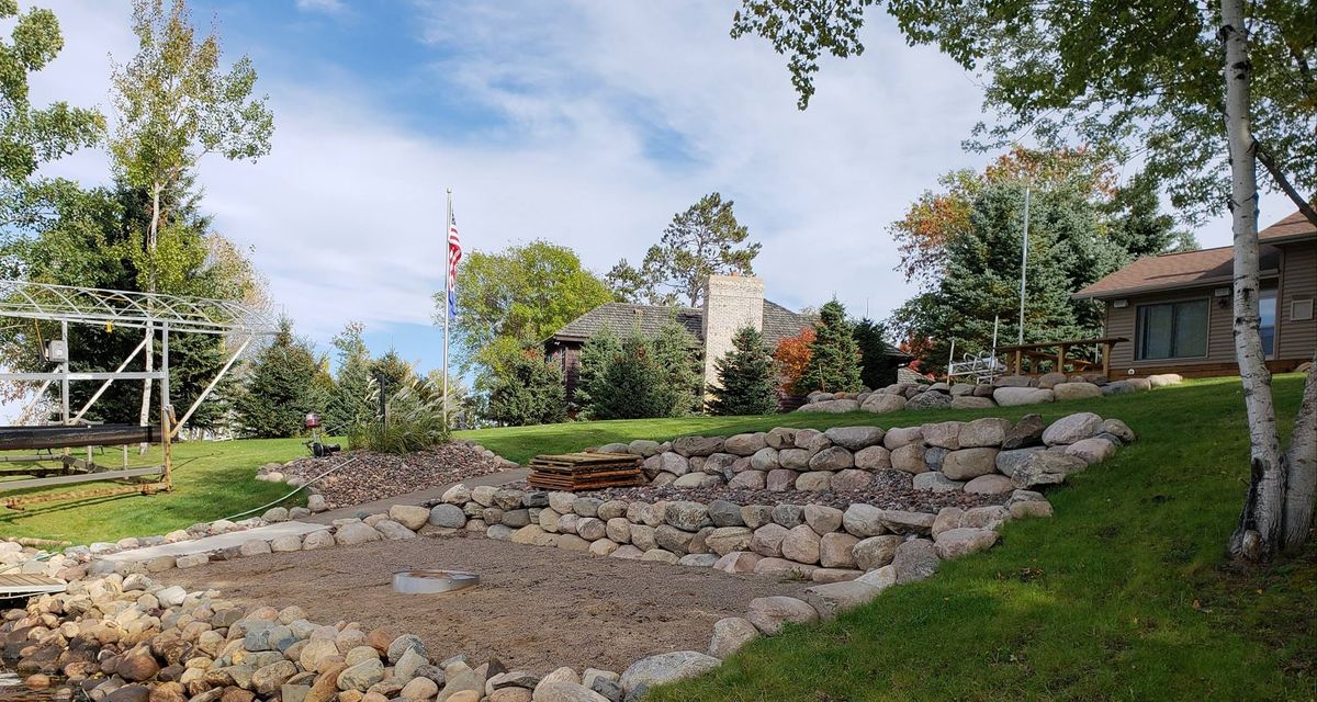 Hardscape Installation for Northern Ridge Landscape - Dock & Lift Service in McGregor, MN