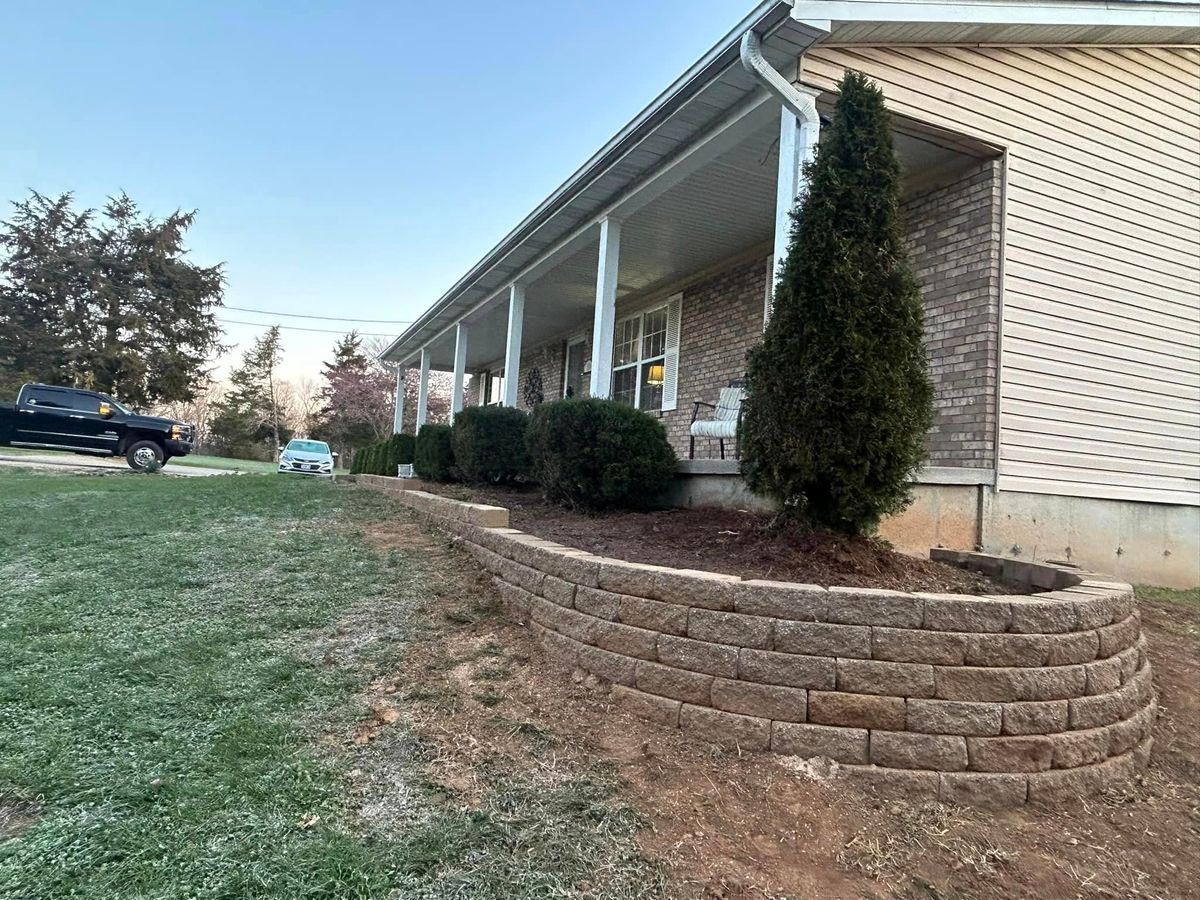 Retaining Wall Construction for Basler Outdoor Services, LLC in Farmington ,  MO