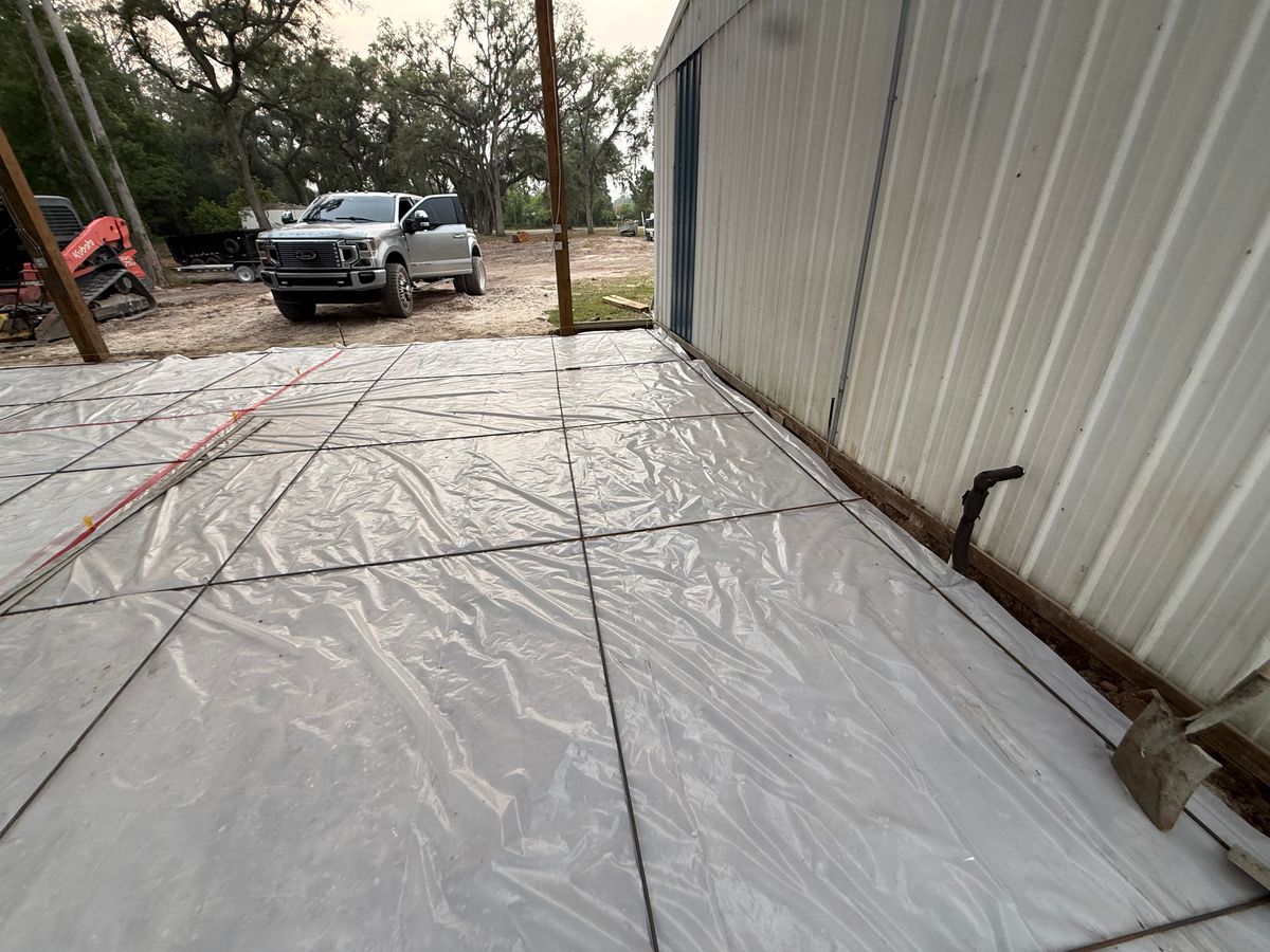 Concrete Slab Construction for Cameron Enterprises in Live Oak, FL