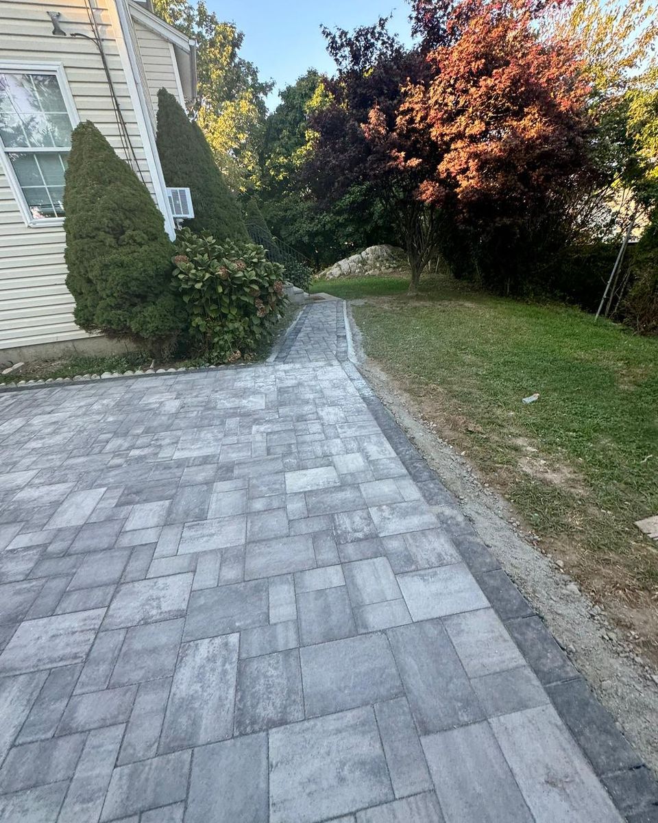 Landscape Installation for Santos Masonry in Fall River, MA