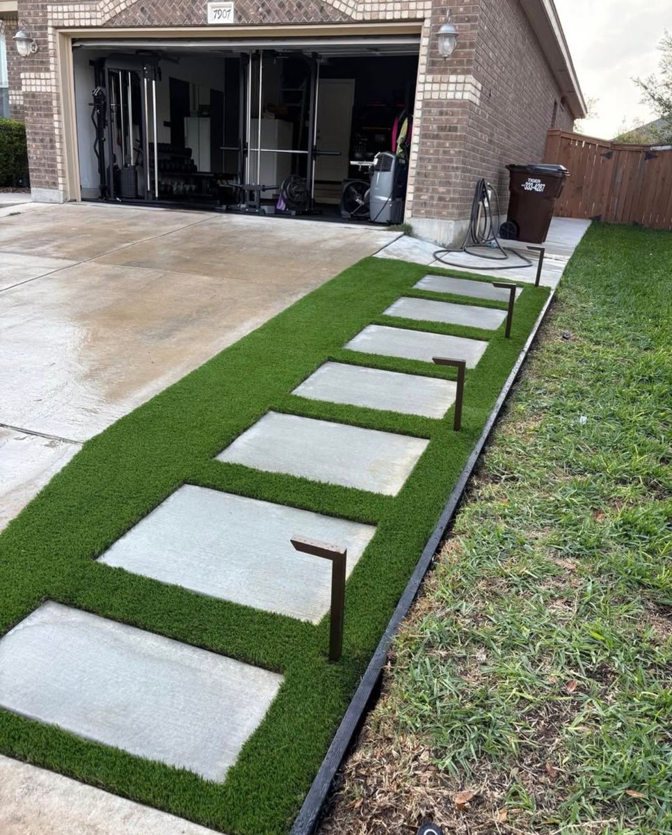 Turf Installation for Creative Edge Co. in San Antonio, TX