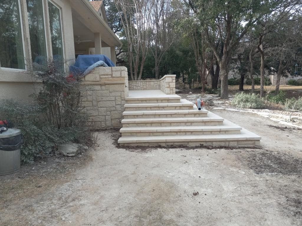 Stair Design & Installation for Merino Concrete Construction LLC in Liberty Hill, TX