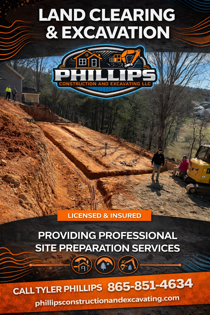 Land Clearing & Demolition for Phillips Construction and Excavating in Seymour, TN