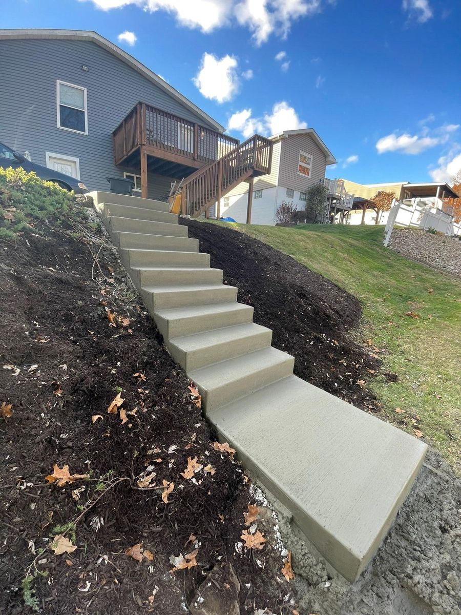 Sidewalk Installation for STS Custom Concrete in Butler County, PA