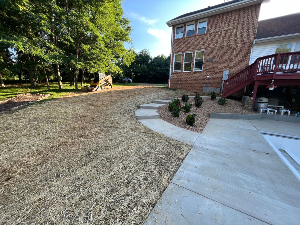 Grading for Schrock’s Land Management in Northern Virginia, Shenandoah Valley, VA