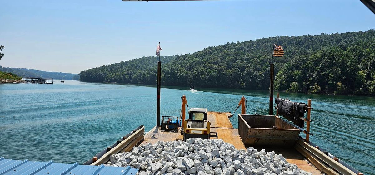 Shoreline Stabilization for Restoration Shoreline Norris Lake Rip Rap in Norris Lake, TN