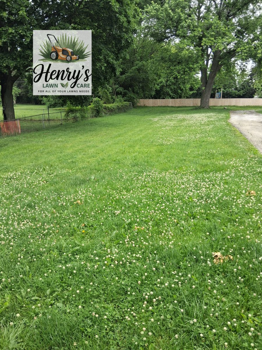 Mowing for Henry's Lawn Care in Rockford, IL