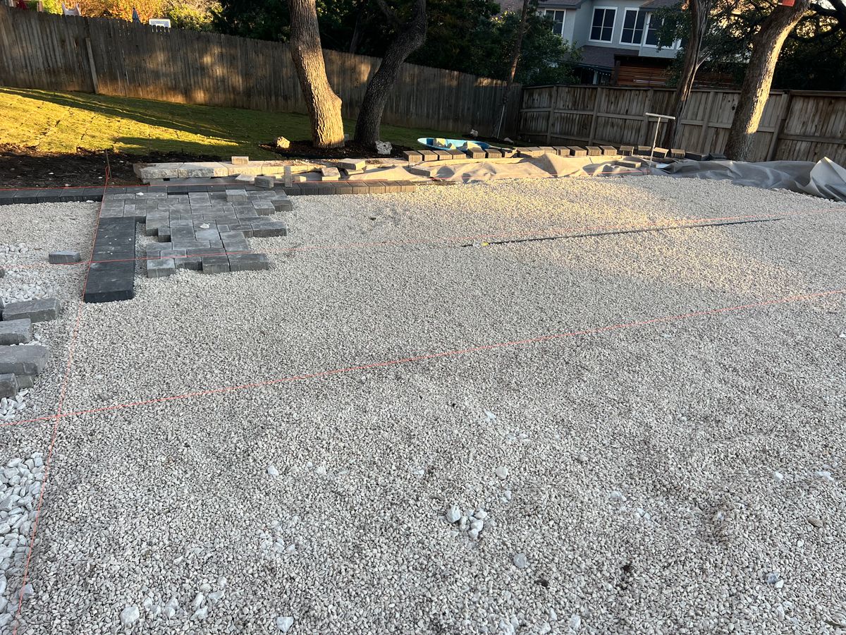 Patio Design & Construction for DR Landscape in San Antonio, TX