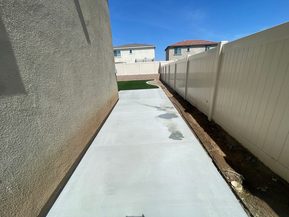 Concrete for Aidan Jade Landscaping in Riverside County, CA