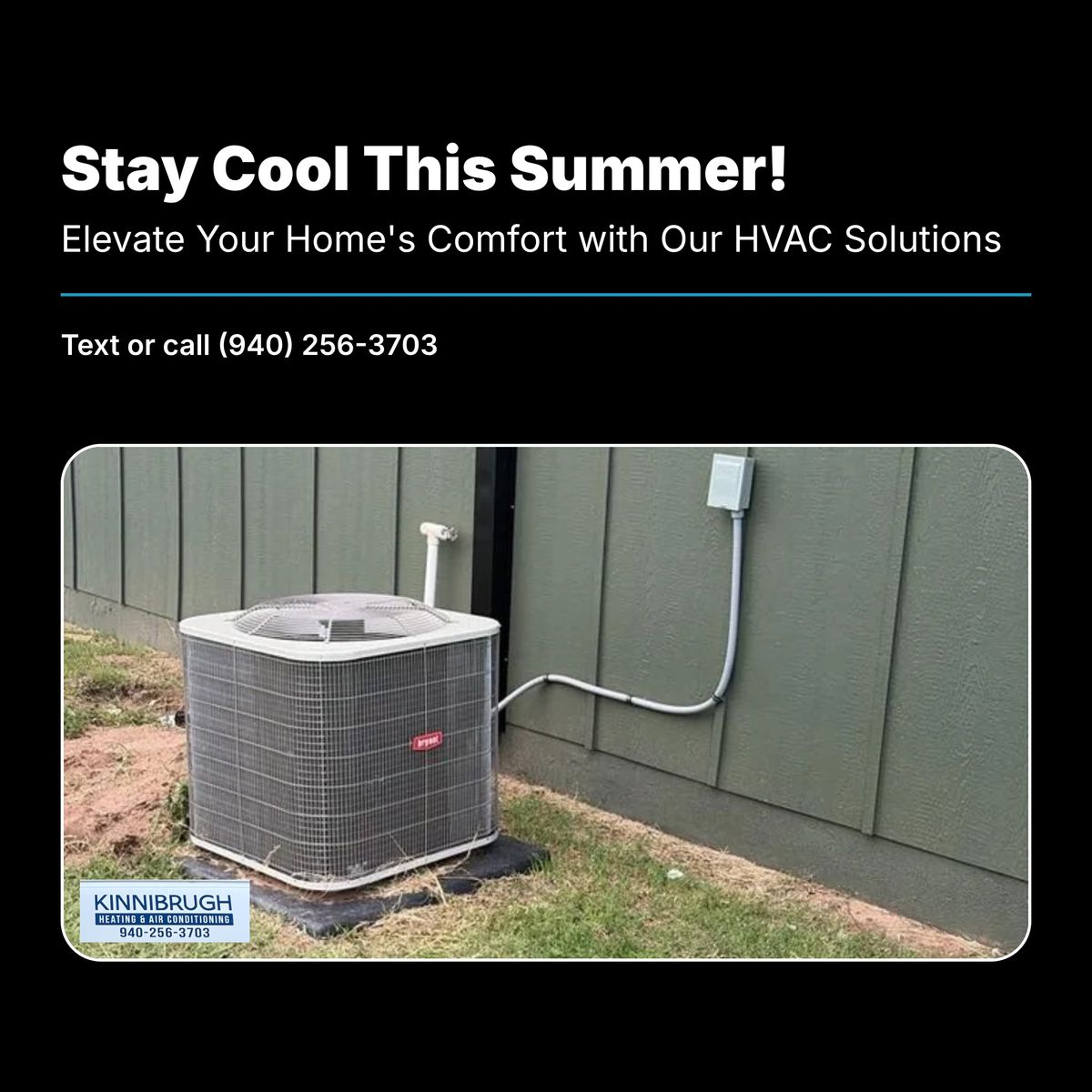 Residential HVAC Installation for Kinnibrugh Refrigeration & HVAC in Goree, TX