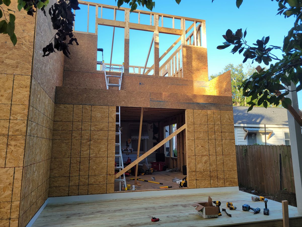 Framing for GVL Renovations in Greenville, SC