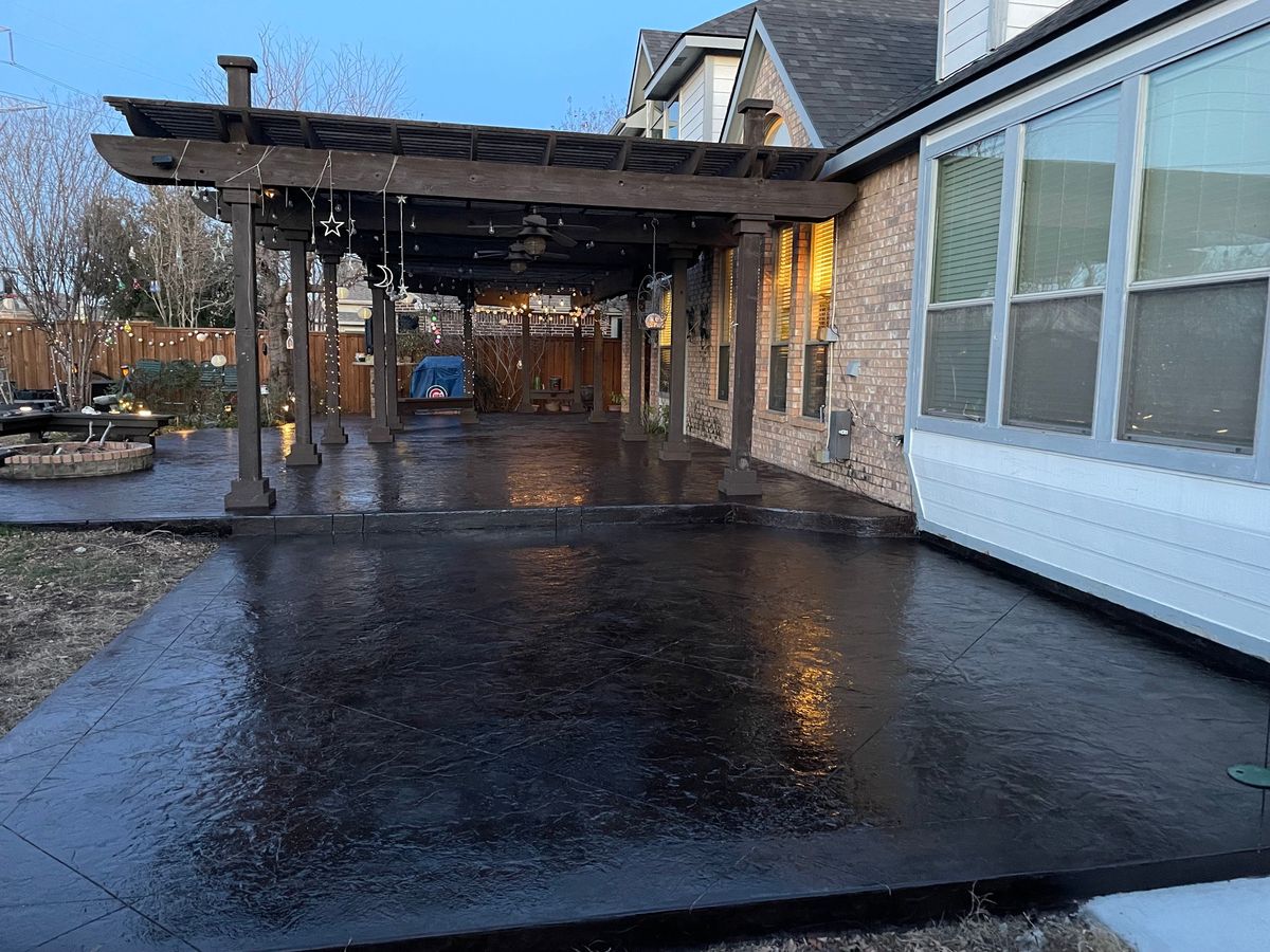 Stamped Concrete for Aguayo Concrete in Waxahachie, TX