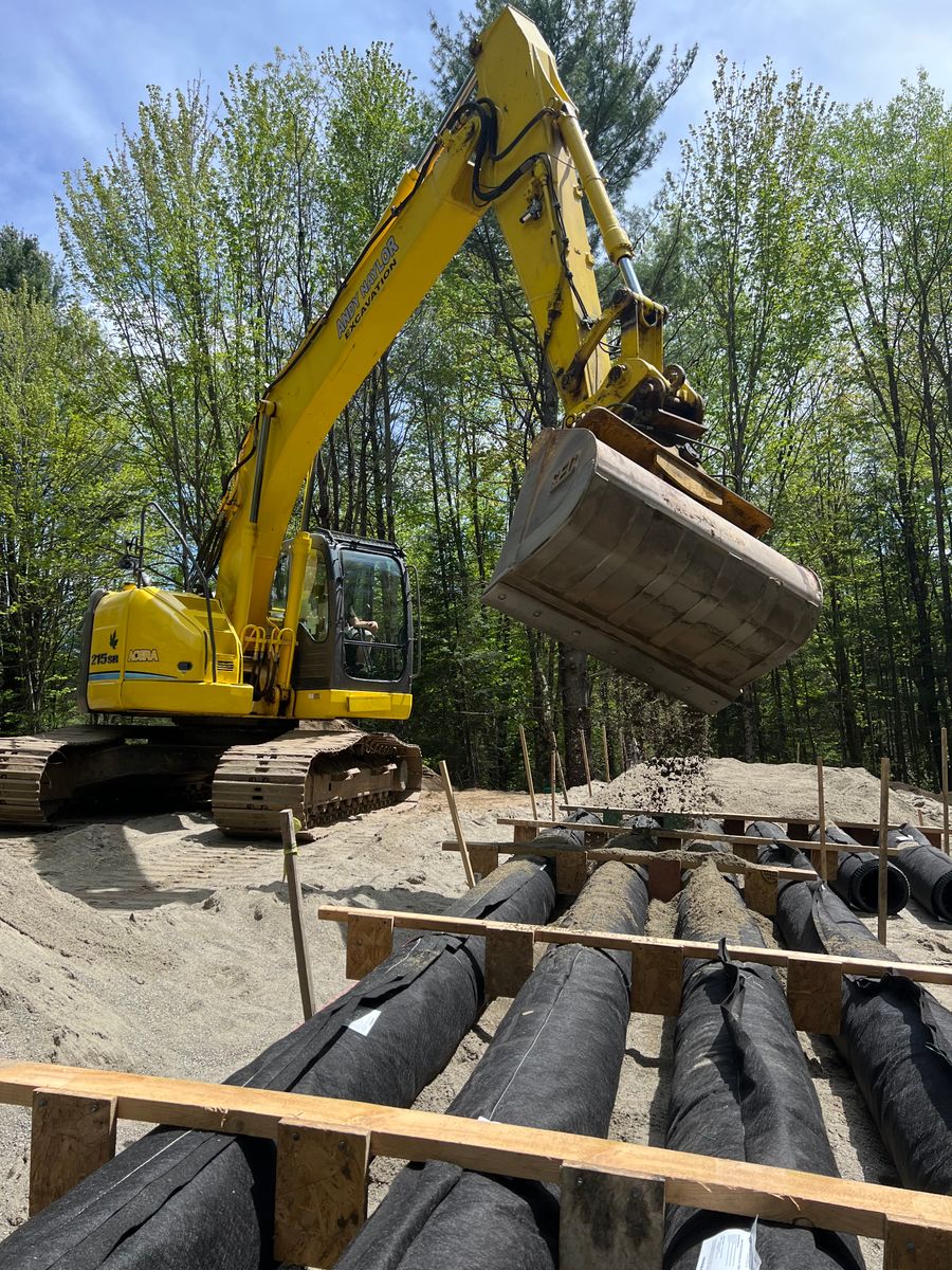 Site Preparation for Andy Naylor Excavation in Johnson, VT