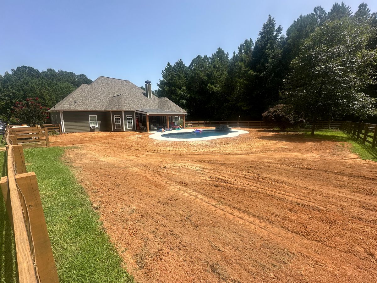 Grading for Dirt Pro Land Solutions in Fayetteville, GA