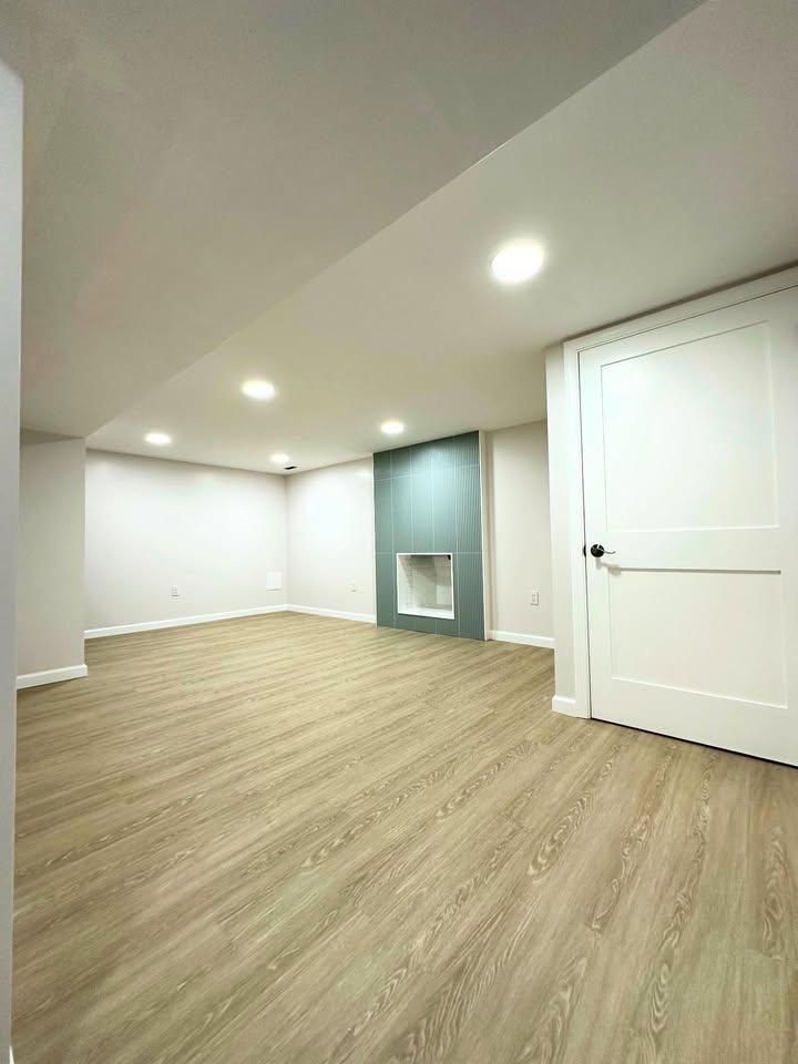 Basement Renovation for Modern Art Construction in Lynn, MA