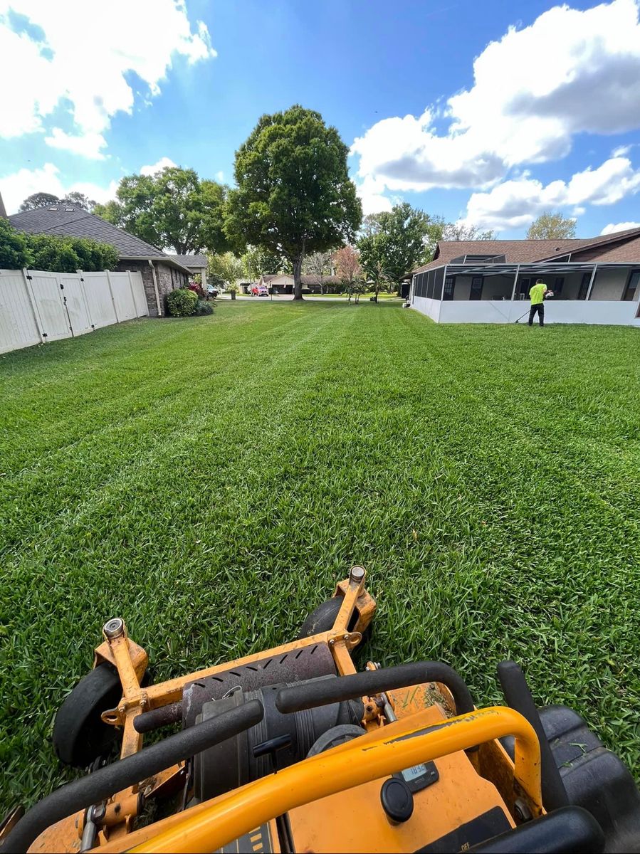 Lawn maintenance for Aside from the Rest in Port Orange, FL