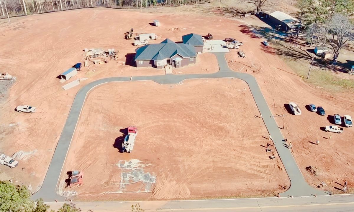 Concrete Driveway Installation for J & Son Construction LLC in Forest City, NC