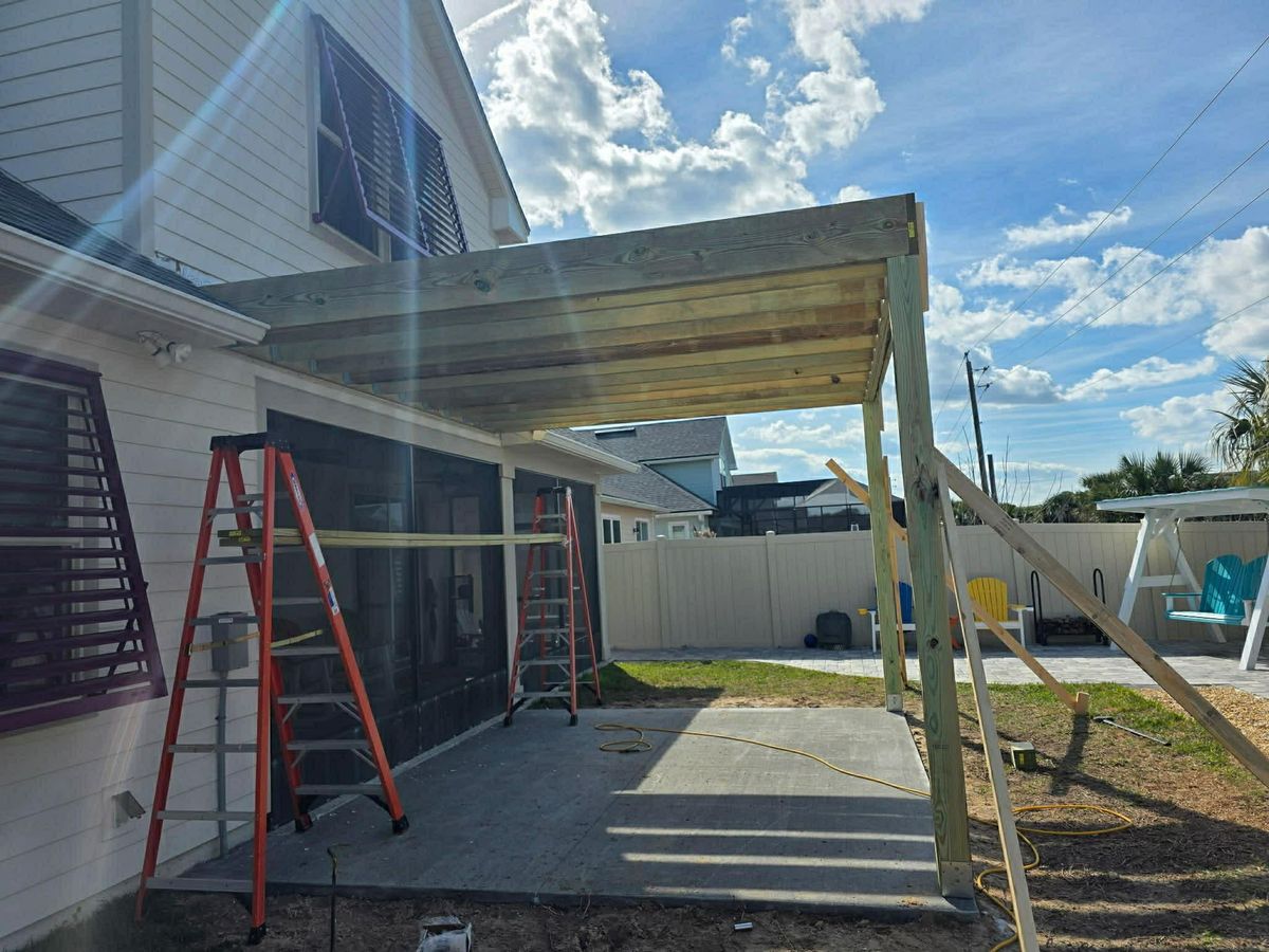 Porch and Balcony Addition for Cast Away Homes LLC in Palm Coast, FL