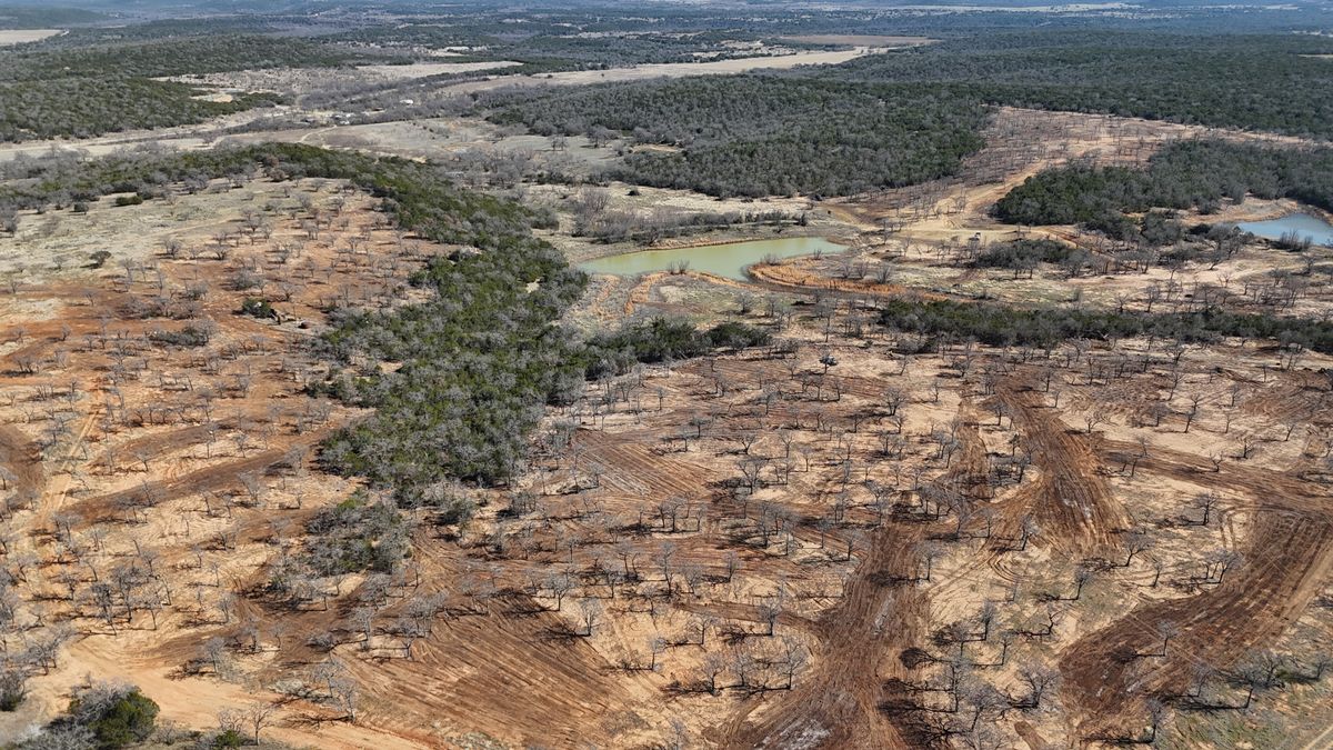 Excavation and site prep for South Prairie Construction in Graham, TX