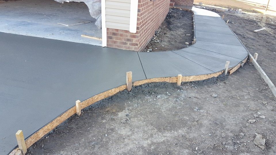 Sidewalk Installation for Concrete Cowboyz in Greenville, NC