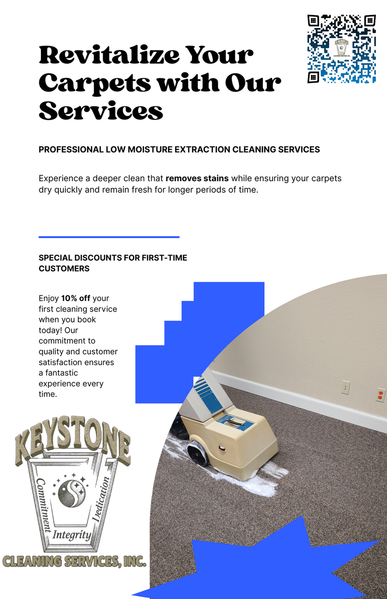 Carpet Cleaning for Keystone Cleaning Services Inc. in Dewey, OK