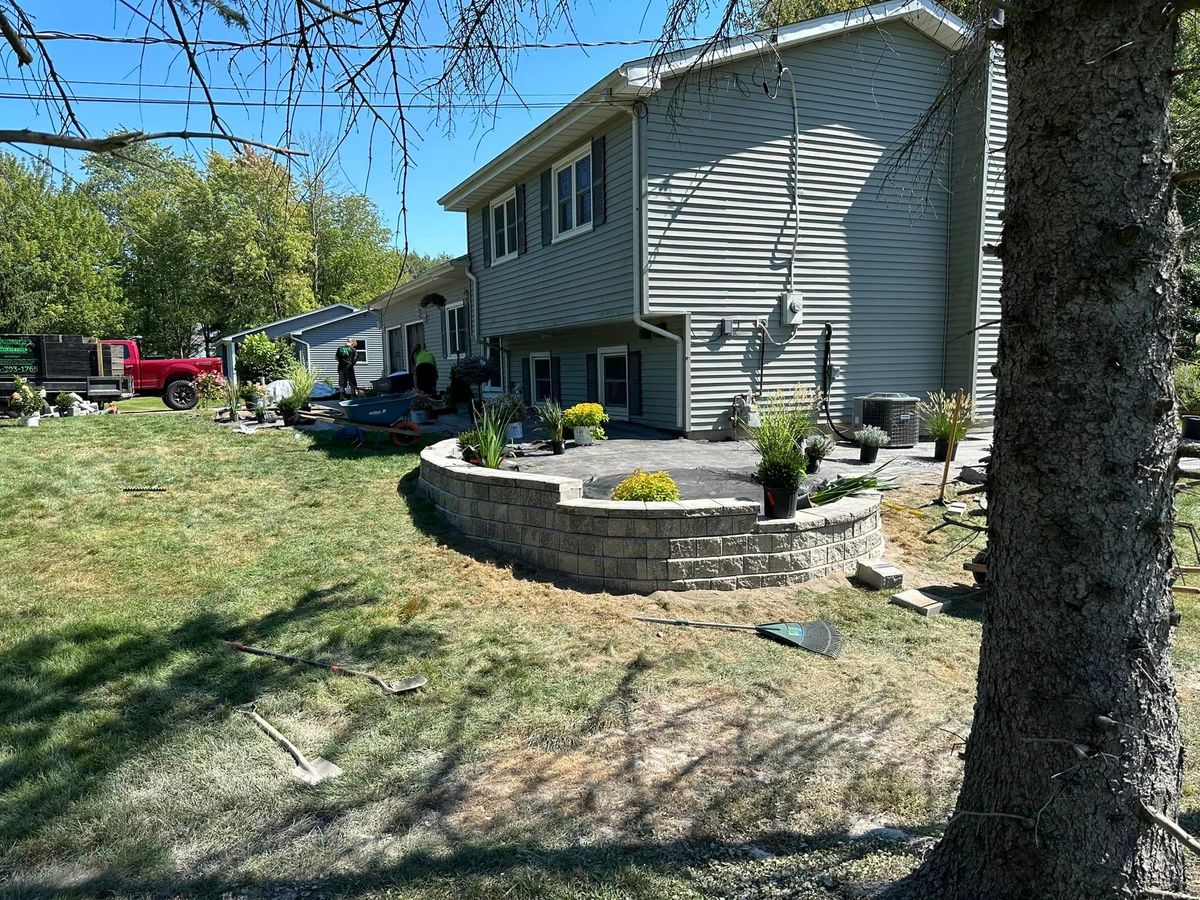 Retaining Walls and New Installation for Hauser's Complete Care INC in Depew, NY