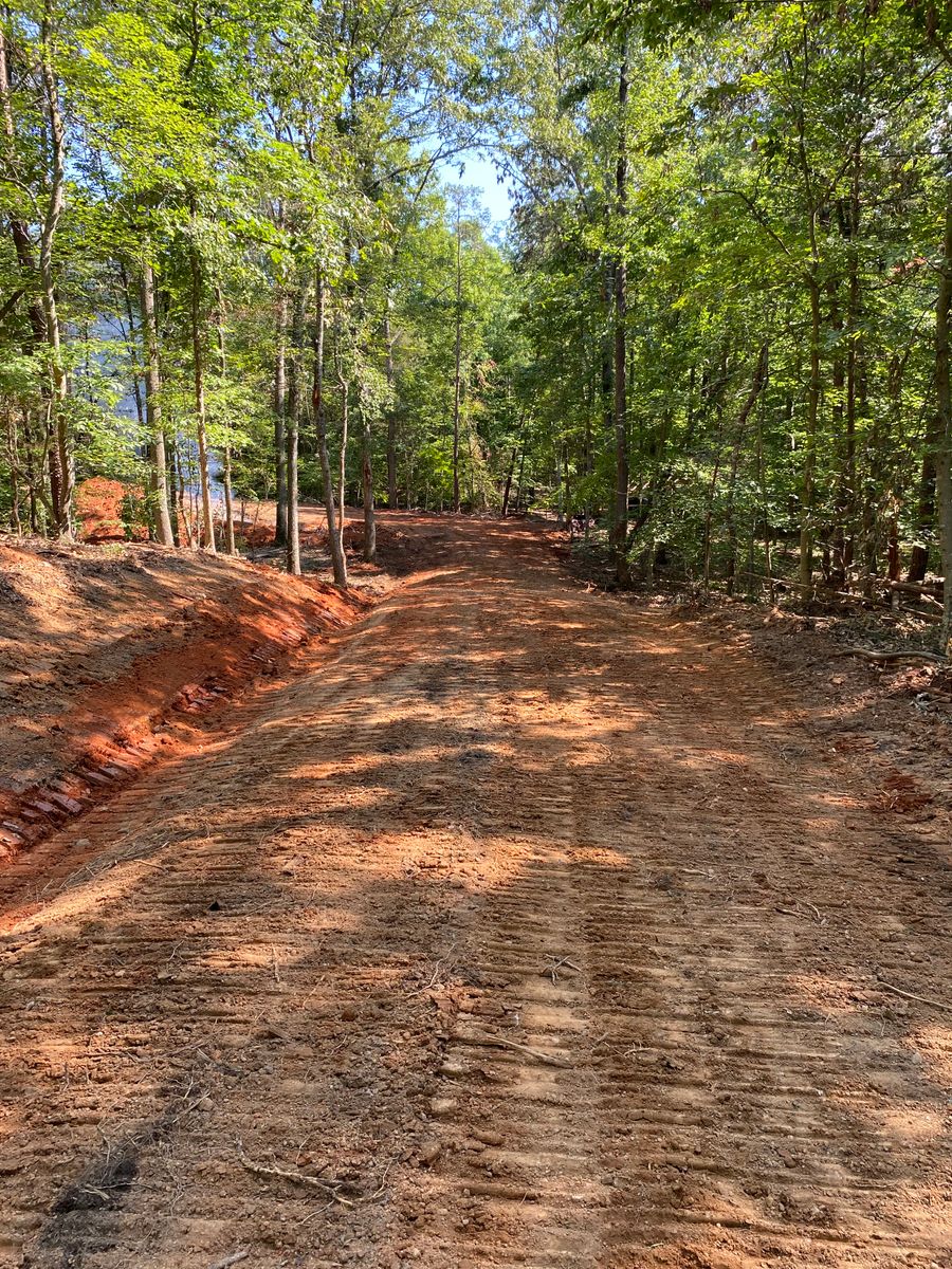 Road work for Lanier Excavating LLC in Bedford County, VA