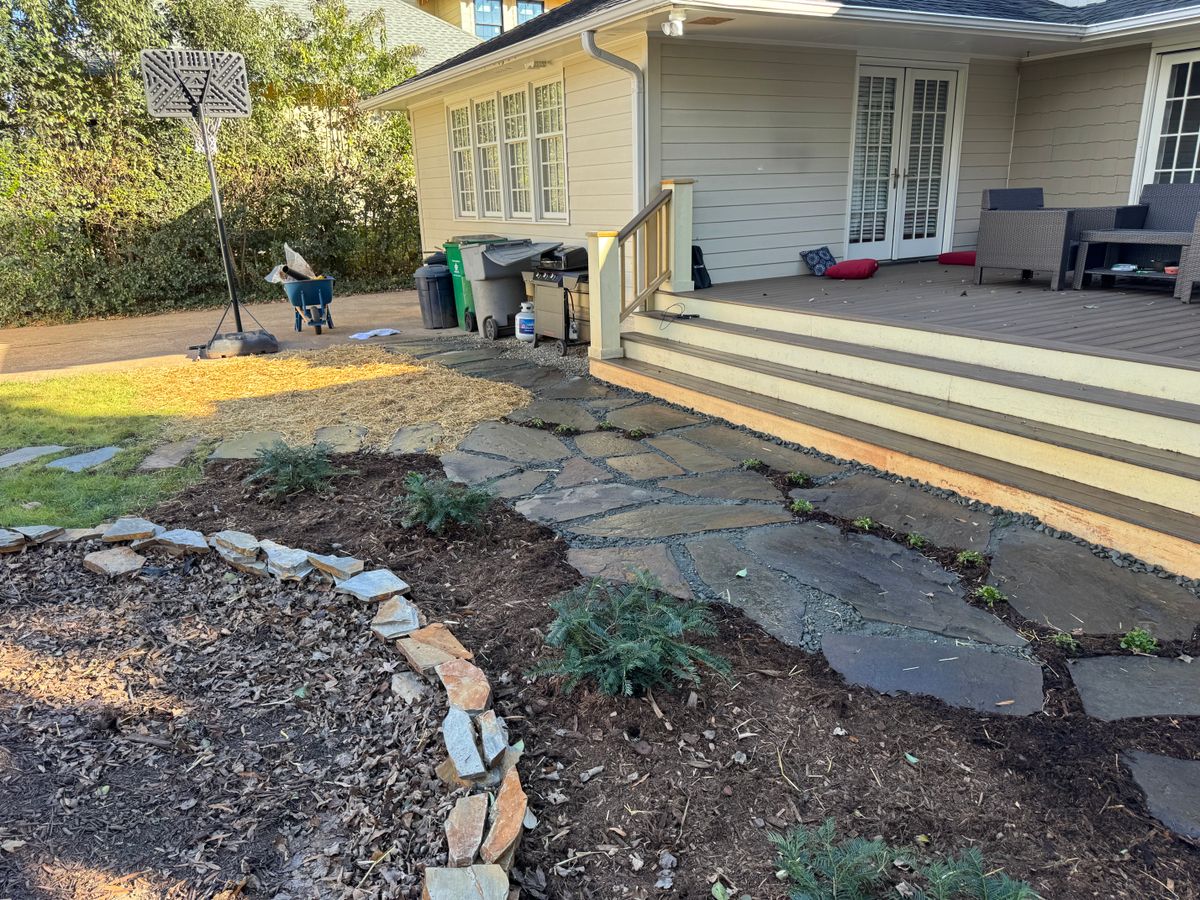 Landscape Installation for Upcycled Landscape and Design in Charlotte, NC