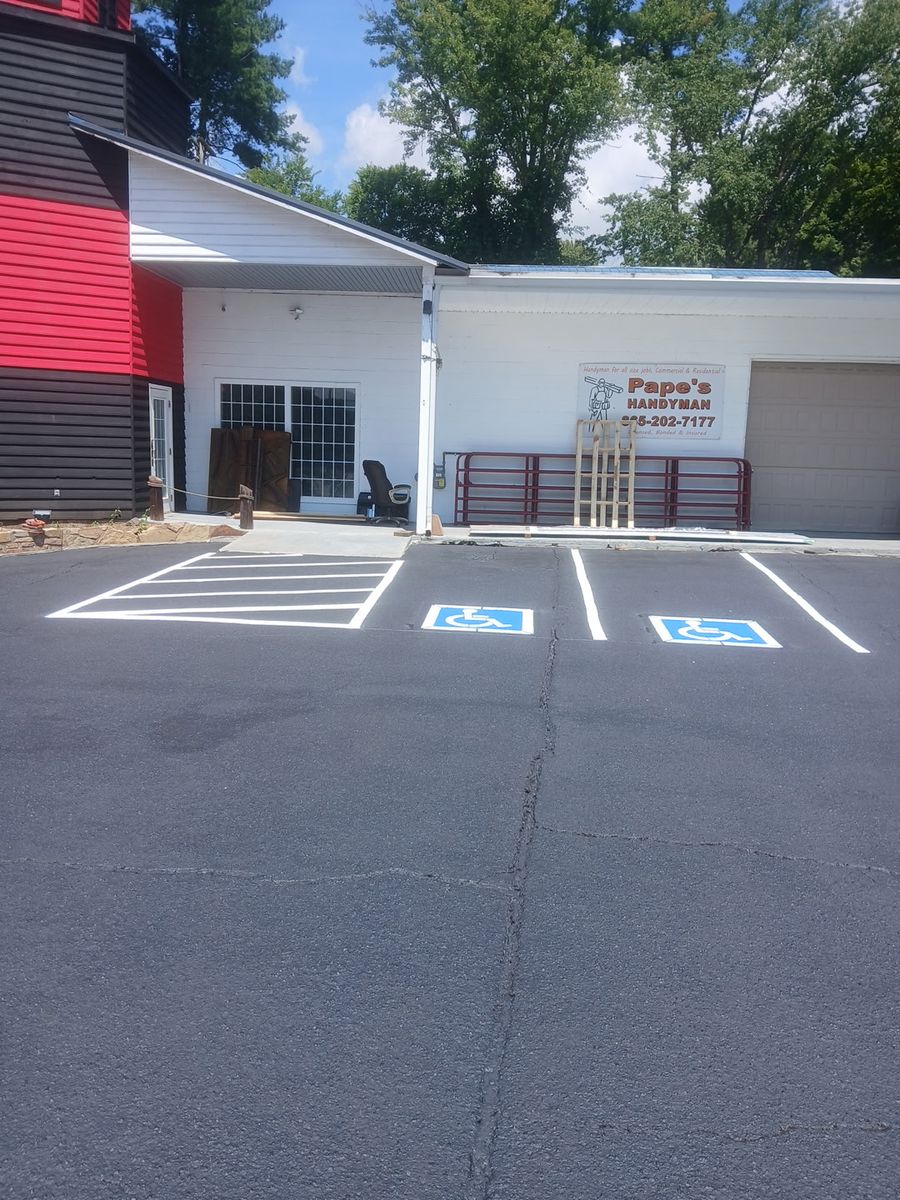 ADA Pavement Markings for Stripe A Lot in Knoxville, TN