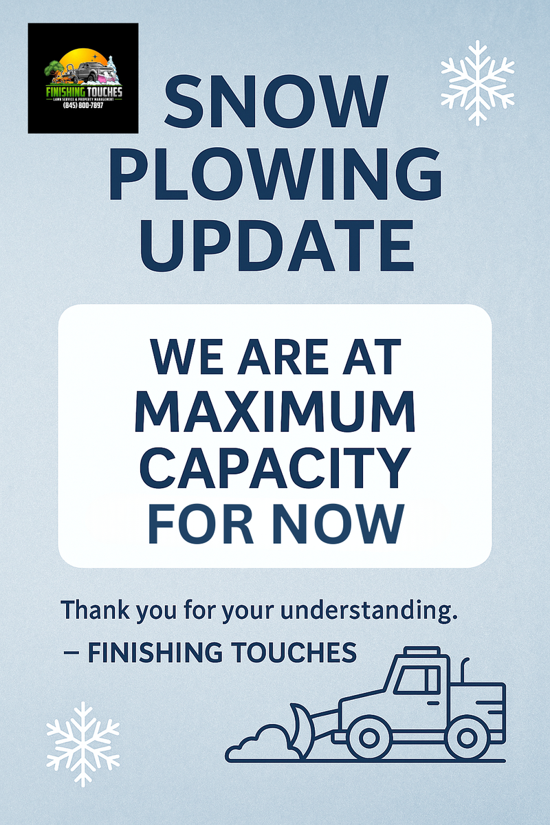 Snow Plowing for Finishing Touches in Pine Bush, NY