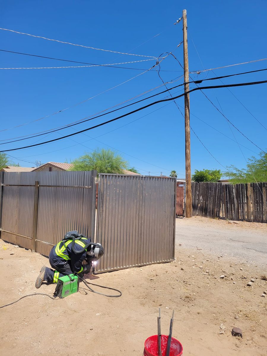 Fence Repair for Az Corrugated Fencing   in Tuscon Estates, AZ