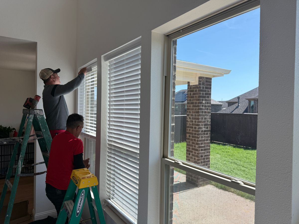 Blinds or Electronic Roller Shade installation for Light It Up AV and Turf in Keller, TX