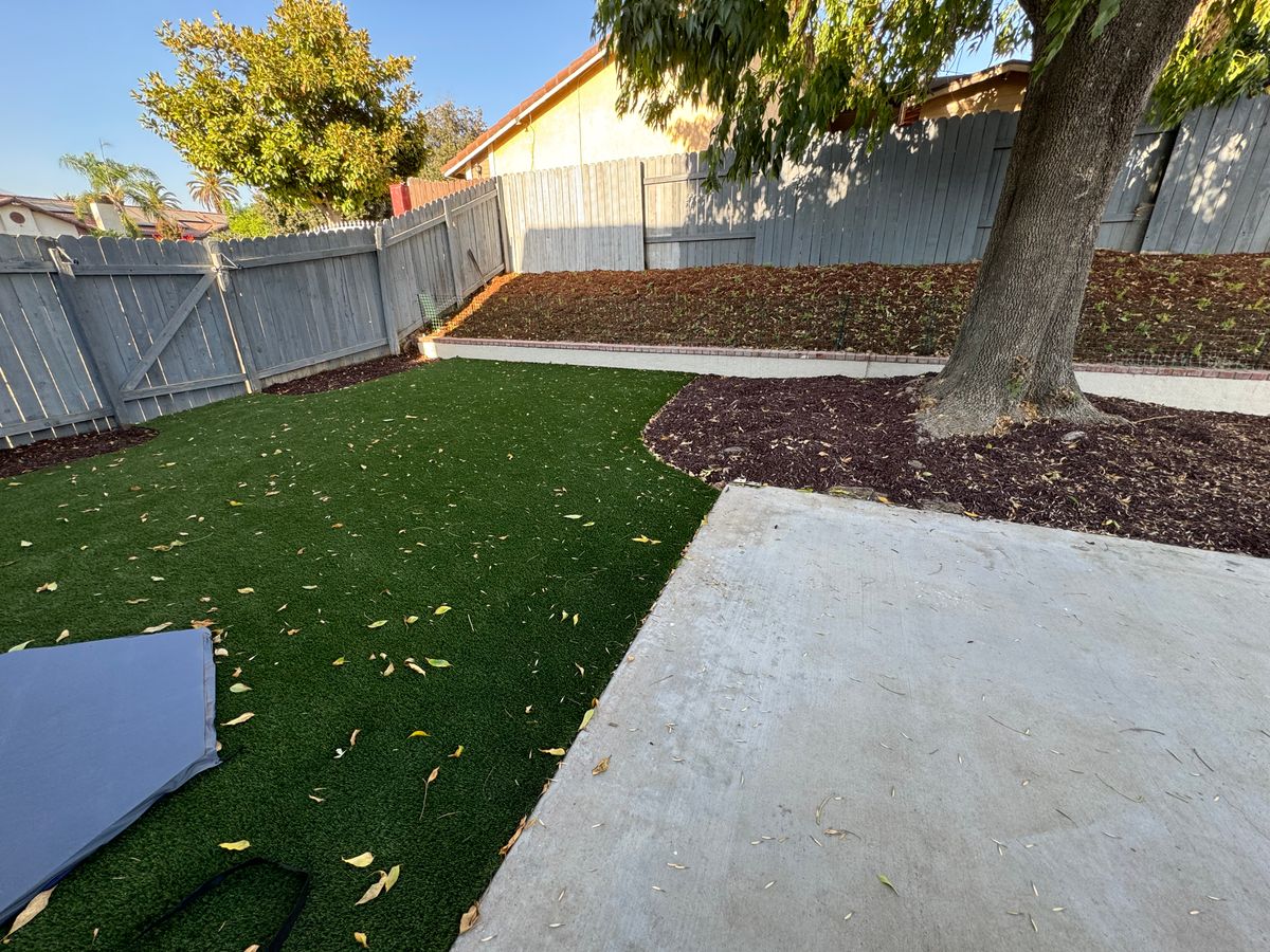 Artificial Turf Installation for Aidan Jade Landscaping in Riverside County, CA
