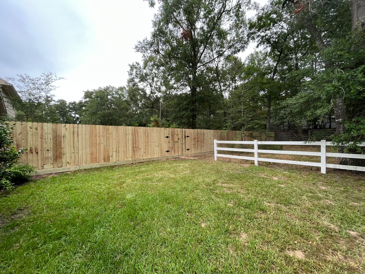 Privacy fences for LEGA Home Improvements LLC in Magnolia, TX