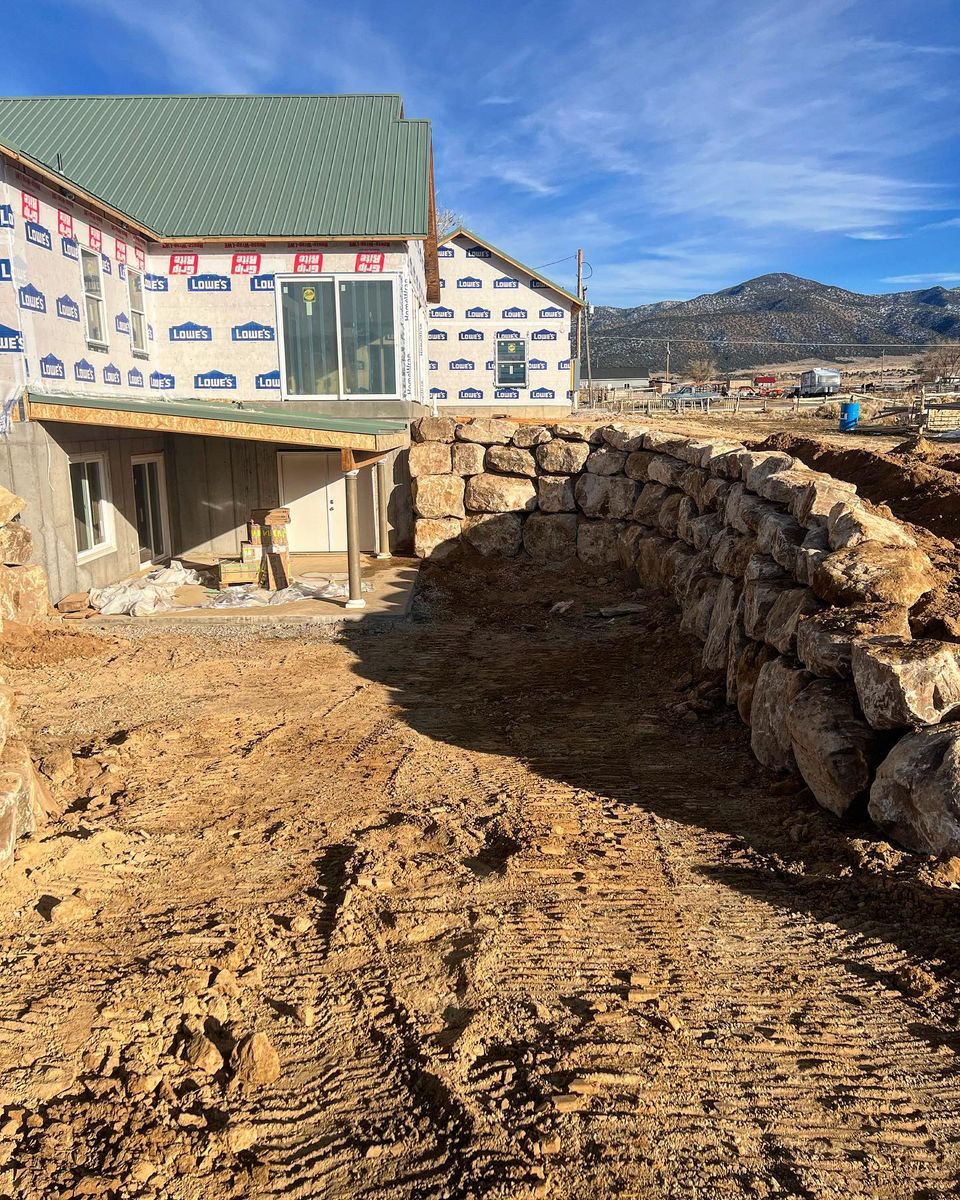 Site Preparation for Premier Rockwall & Excavating in Utah County, UT