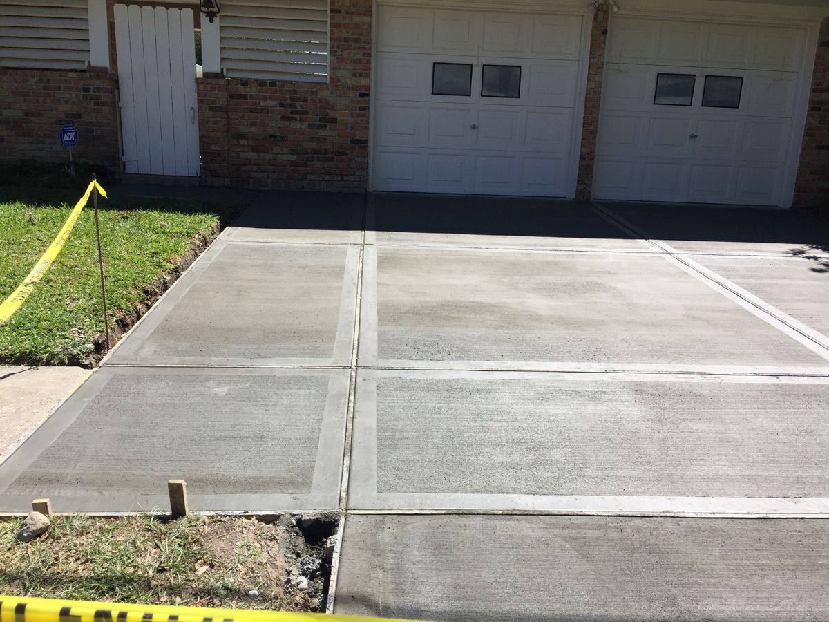 Stamped Concrete Installations for Texas Curb N Borders in Houston, TX