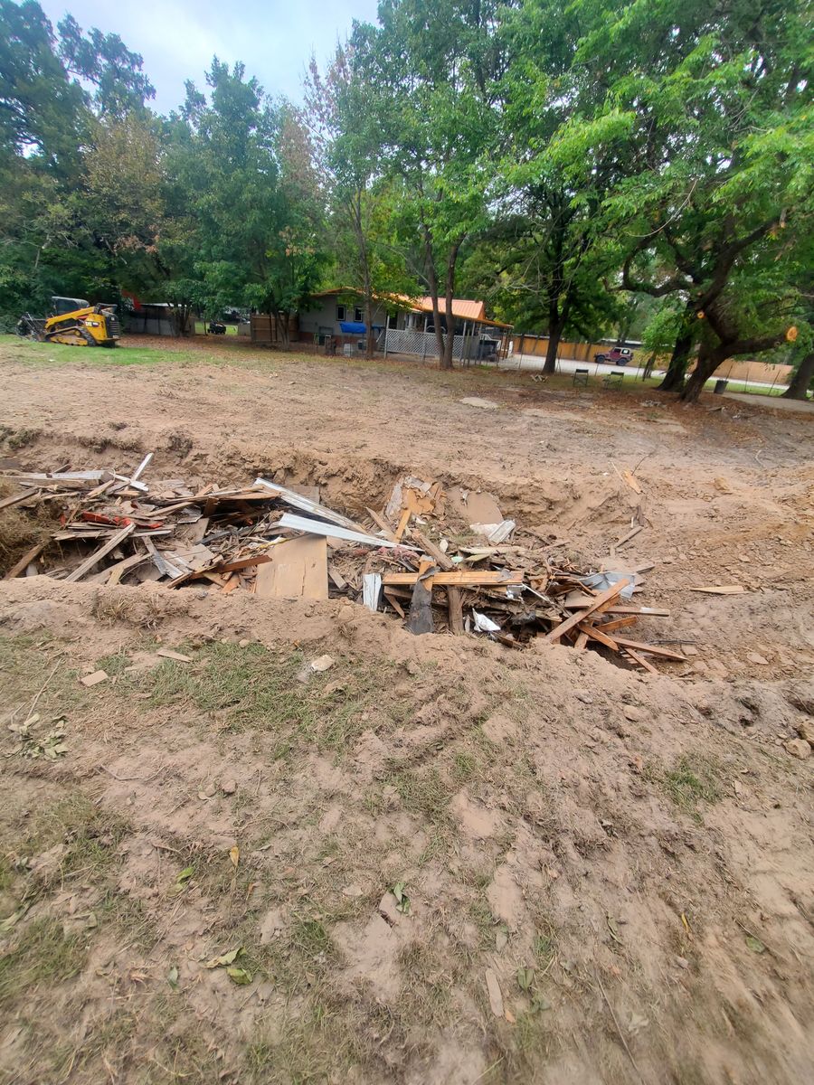 Demolition & Site prep for Honey Do Dirt Works in Bonham, TX