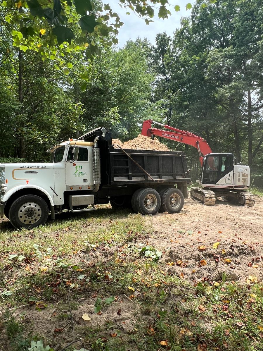 Excavating for Rose Land Services in Pegram, TN