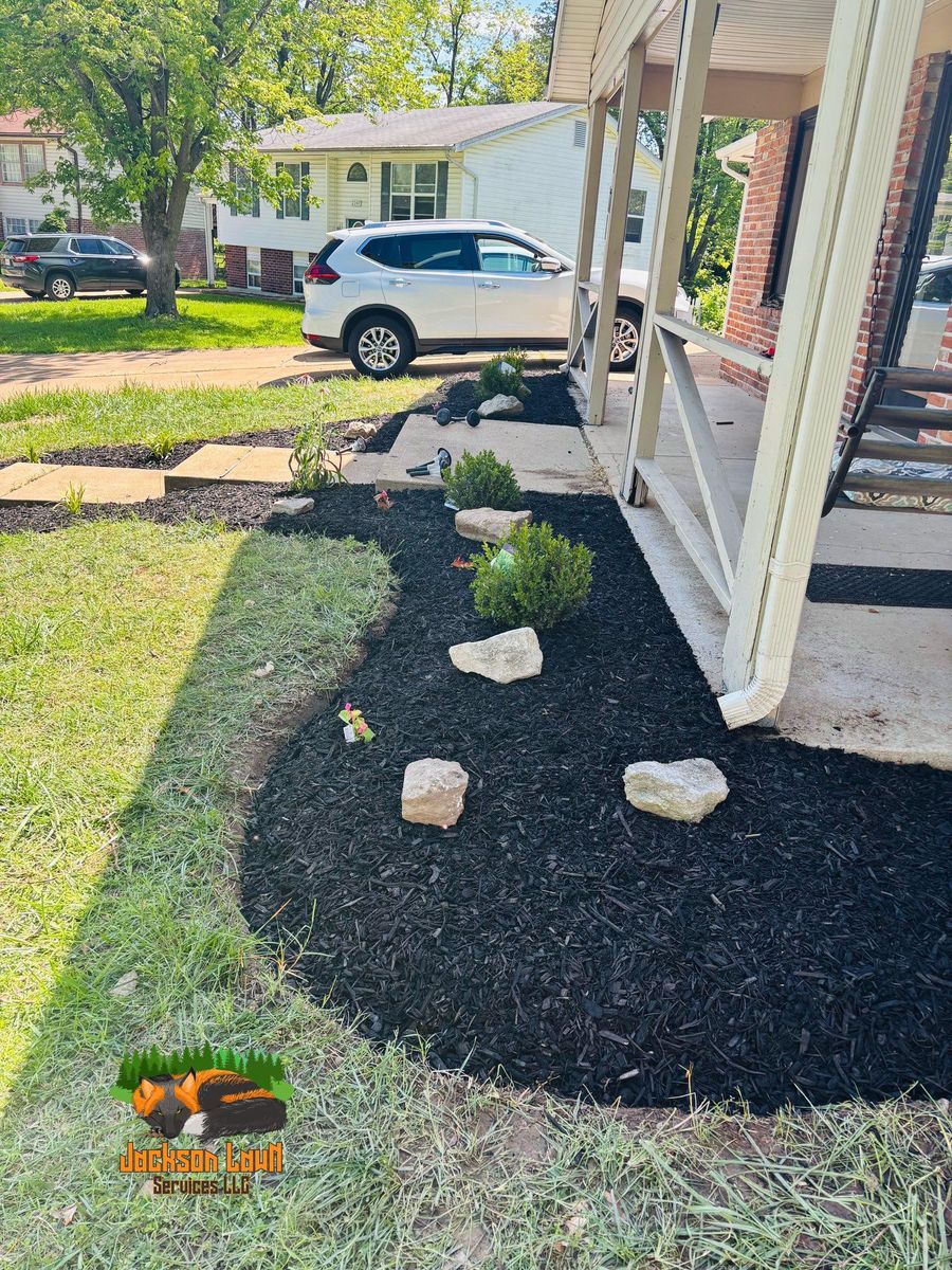 Mulch Installation for Jackson Lawn Services LLC in St Louis, MO