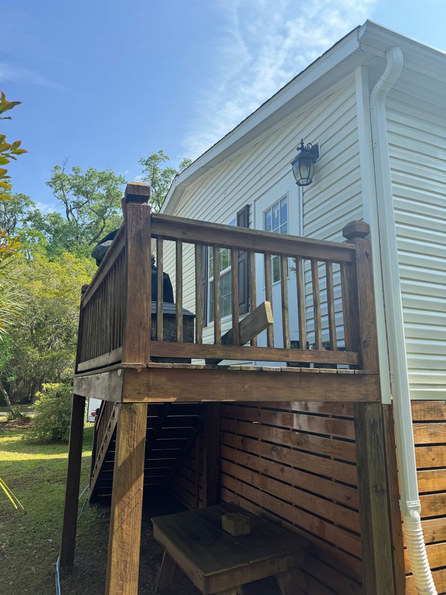 Deck & Patio Cleaning for Patriot Soft Wash LLC in Beaufort, SC