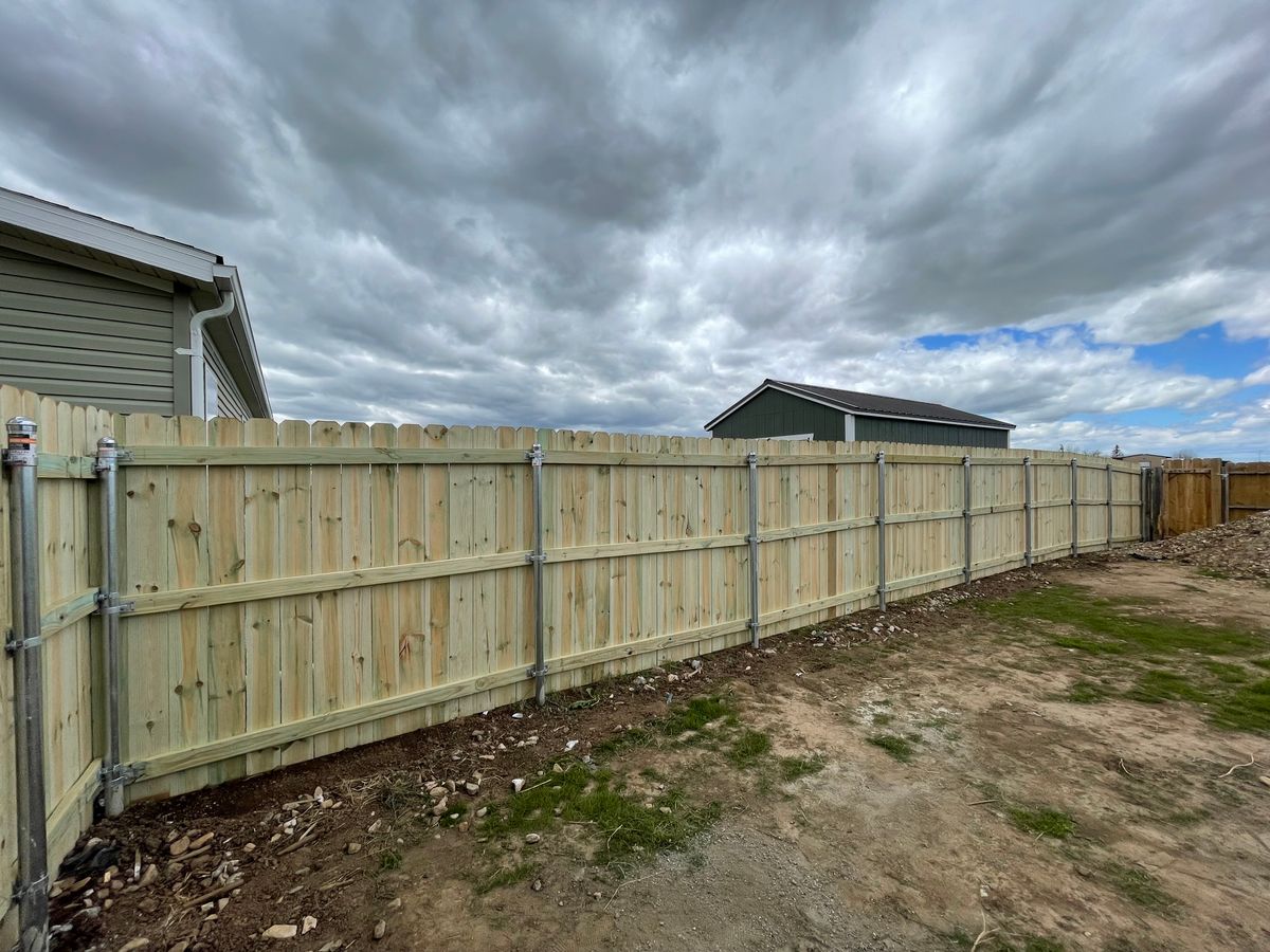 Residential Fence for DS Industries in Gillette, WY
