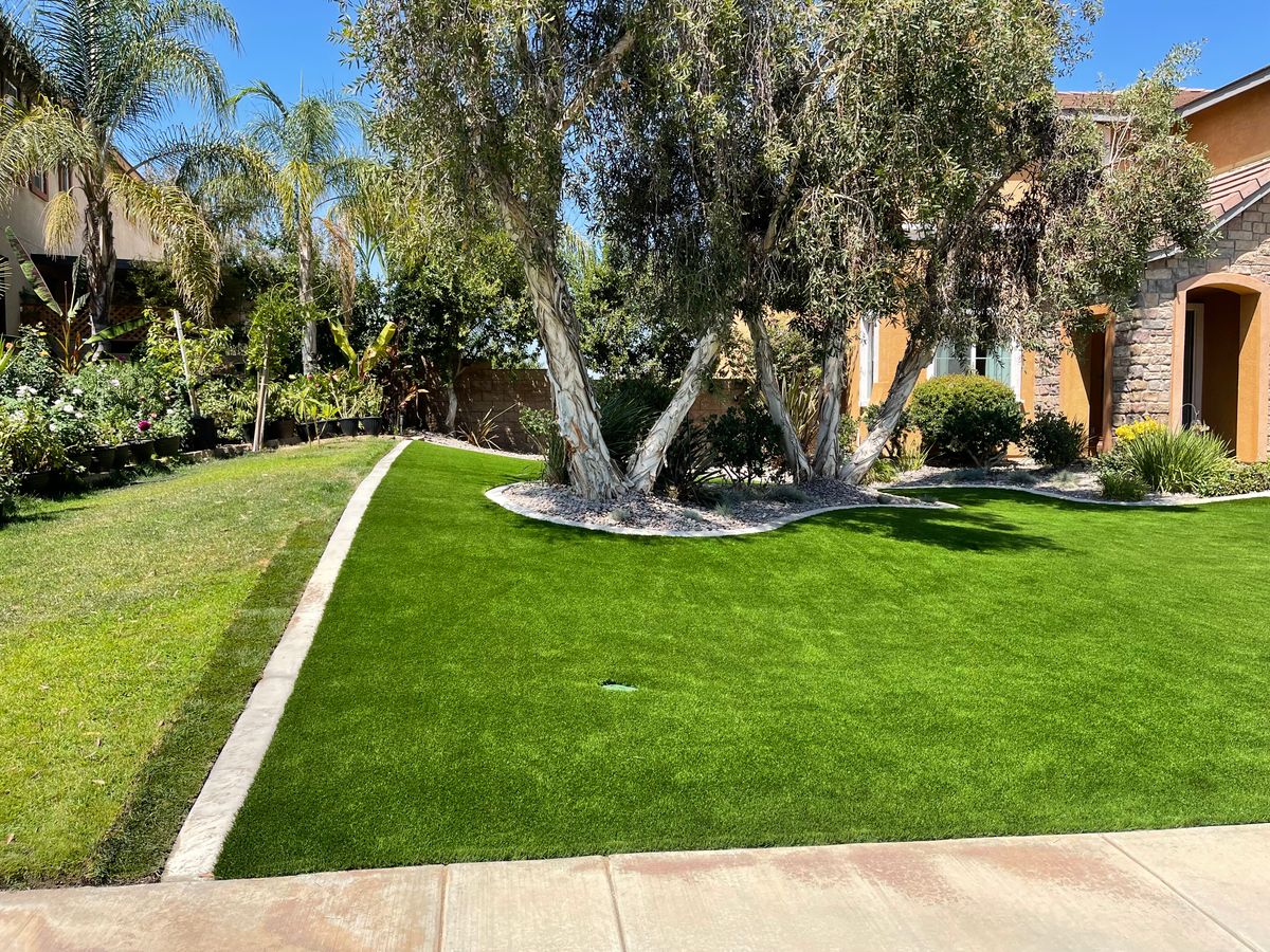 Artificial Turf Installation for Aidan Jade Landscaping in Riverside County, CA