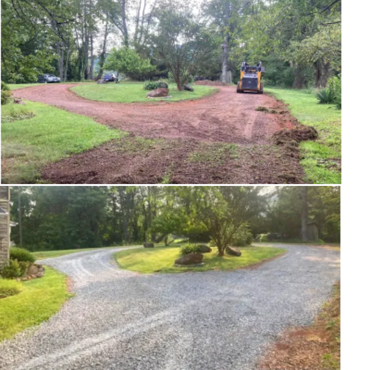 Driveway Regrading for 9999 Building and Renovation LLC in Warrenton, VA