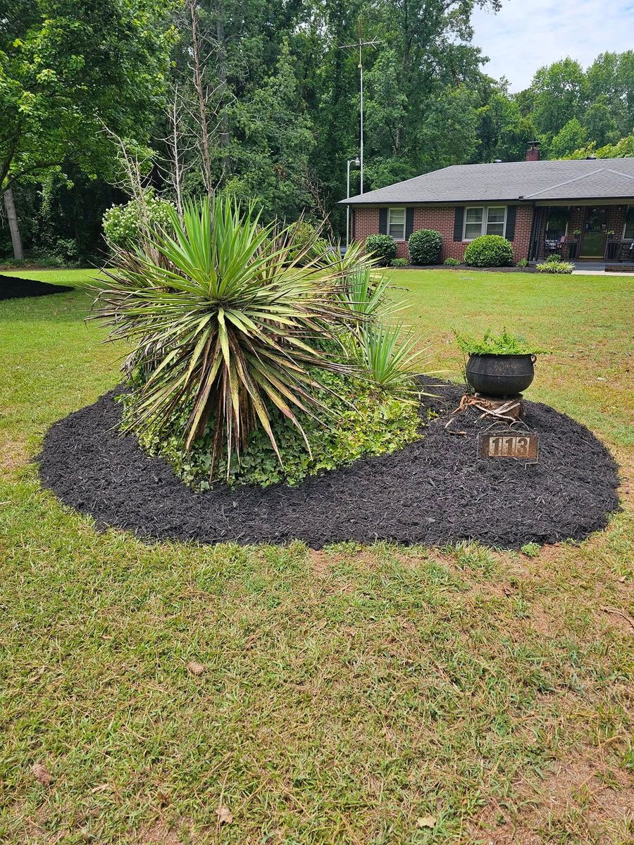 Mulch Installation for Sunshine's Dreamscapes in Greer, SC